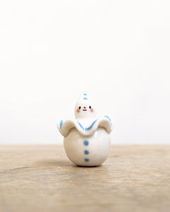 goatPIERROT Ceramic Art Toy [Birbauble BB24.016: Blue Pierrot]