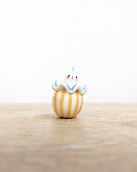goatPIERROT Ceramic Art Toy [Birbauble BB24.017: Pierrot in Sun and Sky]