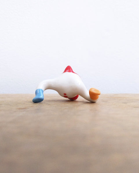 goatPIERROT Ceramic Art Toy [24.004: Red Classic, 1.5" tall]