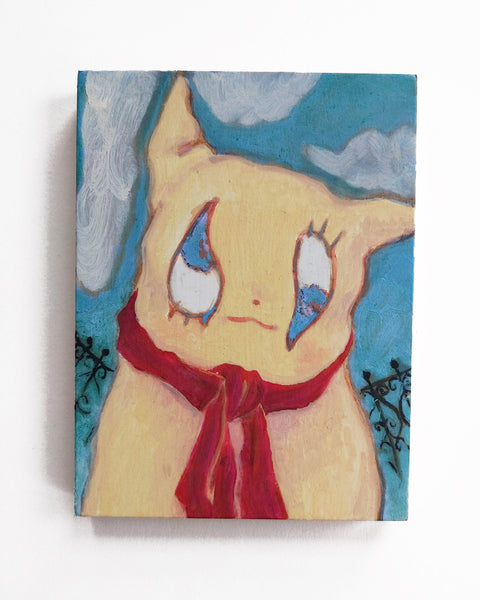Painting #4: "Portrait of a Rag Cat" 6 x 8 inches, Oil on 3/4" Cradled Birchwood Panel