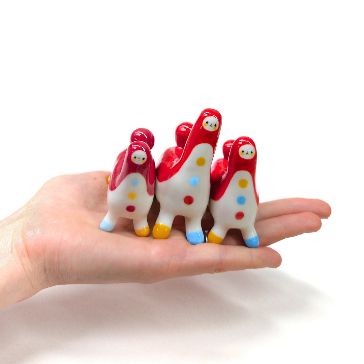 goatPIERROT Ceramic Art Toy [Tinybirdhorses, Multiple colors and sizes]