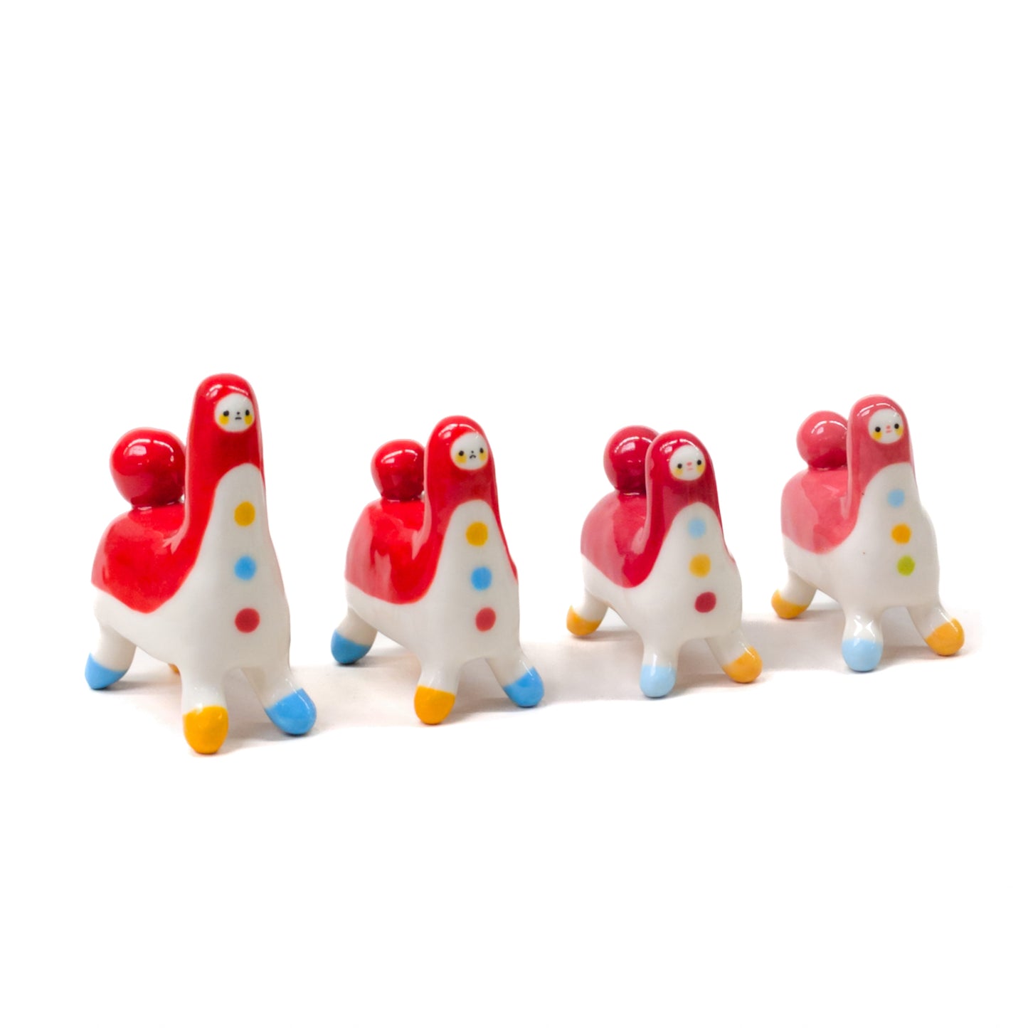 goatPIERROT Ceramic Art Toy [Tinybirdhorses, Multiple colors and sizes]