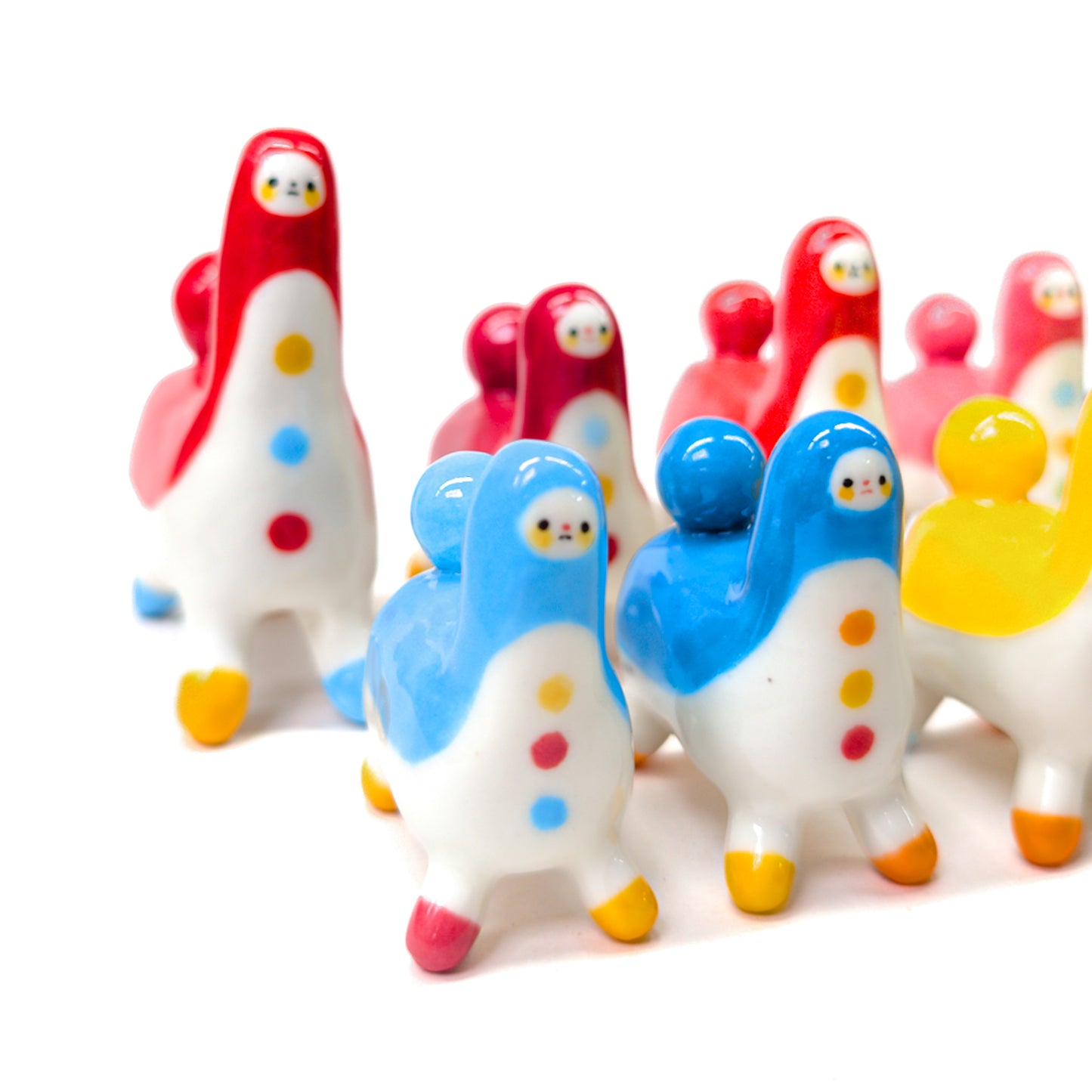 goatPIERROT Ceramic Art Toy [Tinybirdhorses, Multiple colors and sizes]