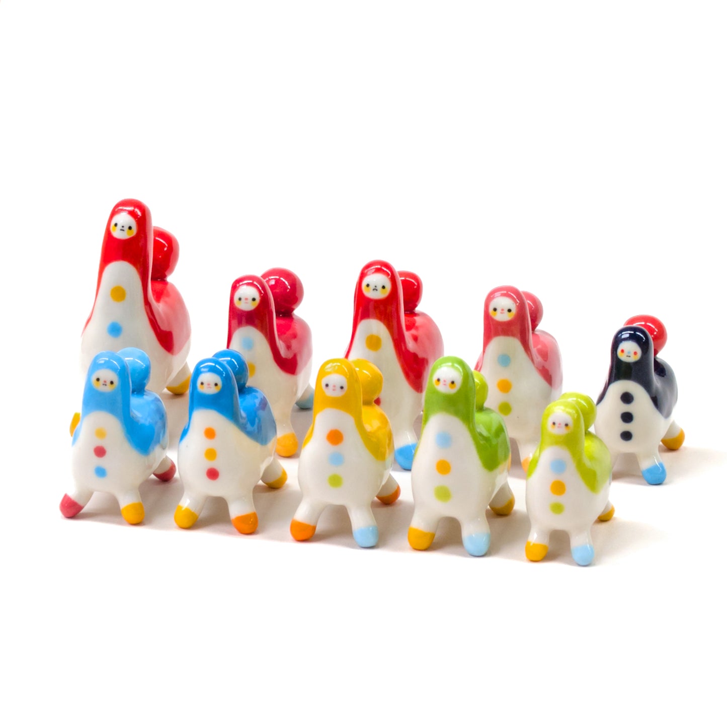 goatPIERROT Ceramic Art Toy [Tinybirdhorses, Multiple colors and sizes]