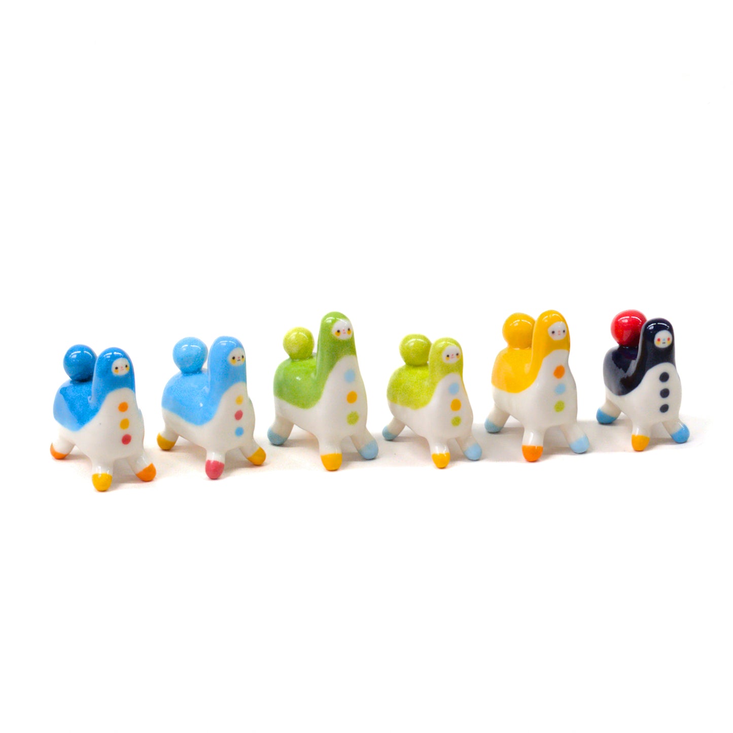 goatPIERROT Ceramic Art Toy [Tinybirdhorses, Multiple colors and sizes]