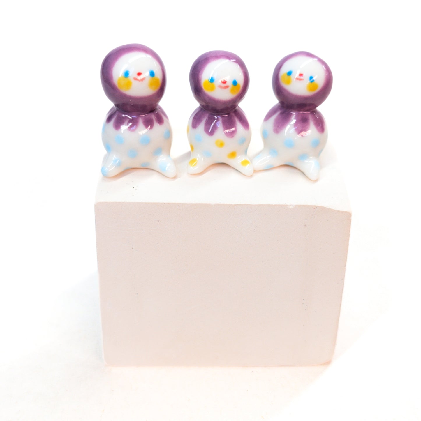 goatPIERROT Ceramic Art Toy [Violet Bobblenubbin Collection]