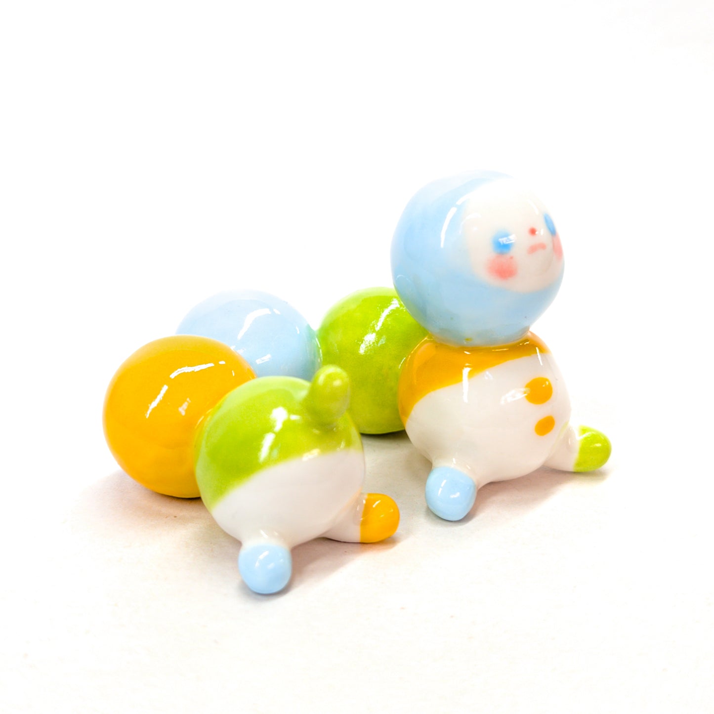 goatPIERROT Ceramic Art Toy [Blue-Eyed Bugglenubbin, 5cm tall]