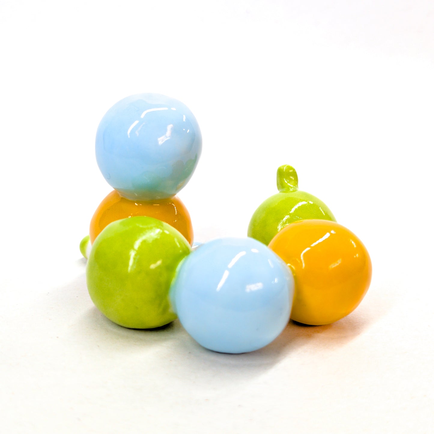 goatPIERROT Ceramic Art Toy [Blue-Eyed Bugglenubbin, 5cm tall]