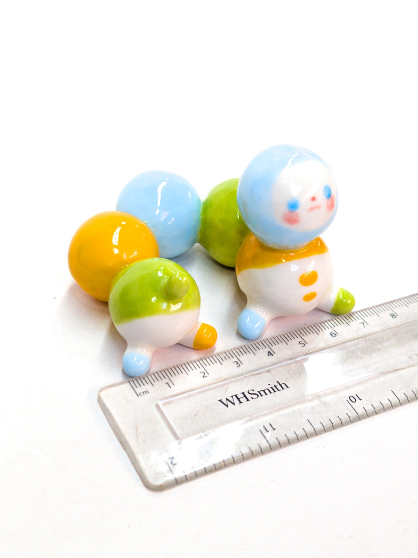 goatPIERROT Ceramic Art Toy [Blue-Eyed Bugglenubbin, 5cm tall]