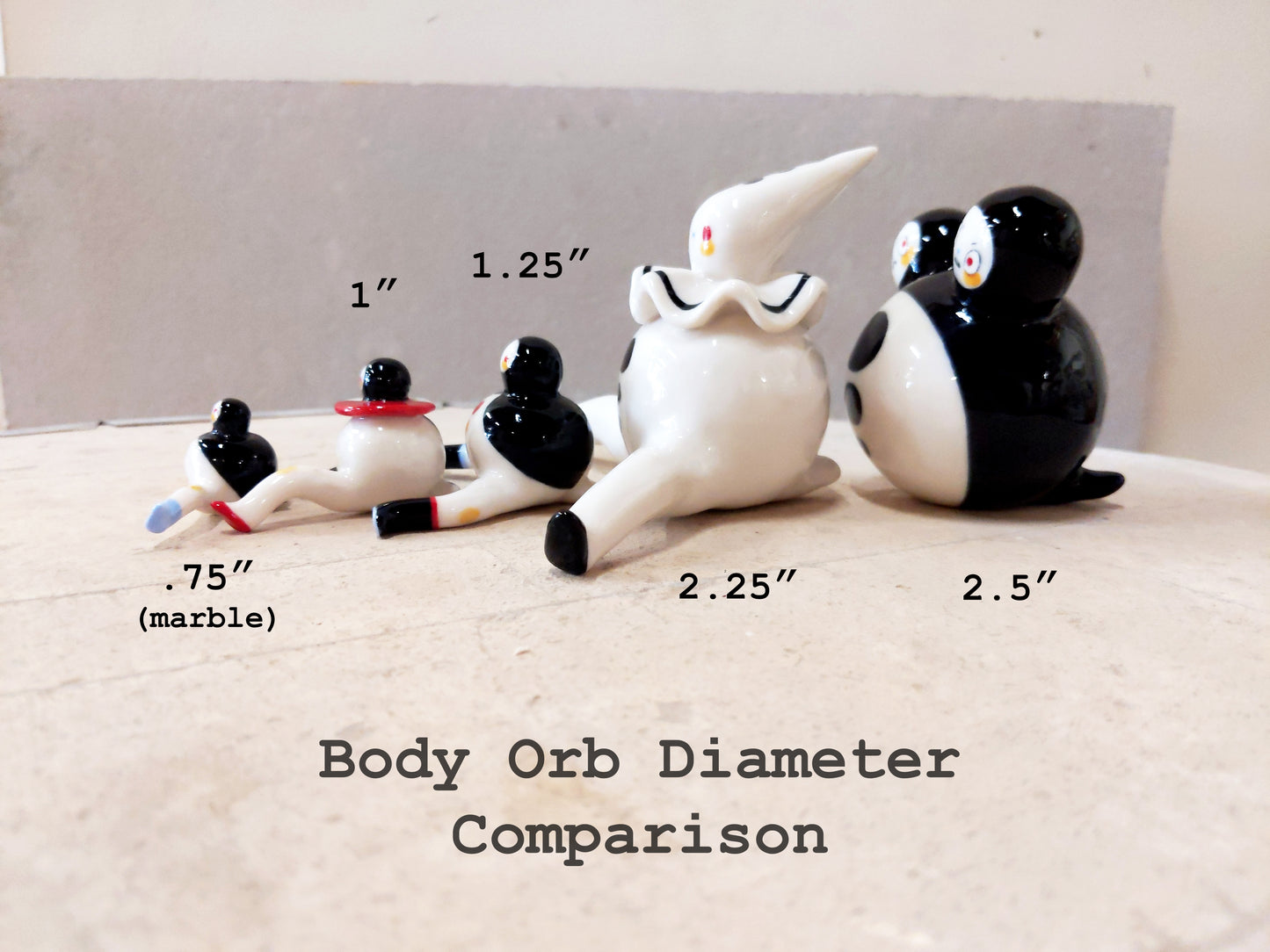 goatPIERROT Ceramic Art Toy [Tinybirdman 23.043: Lounger]
