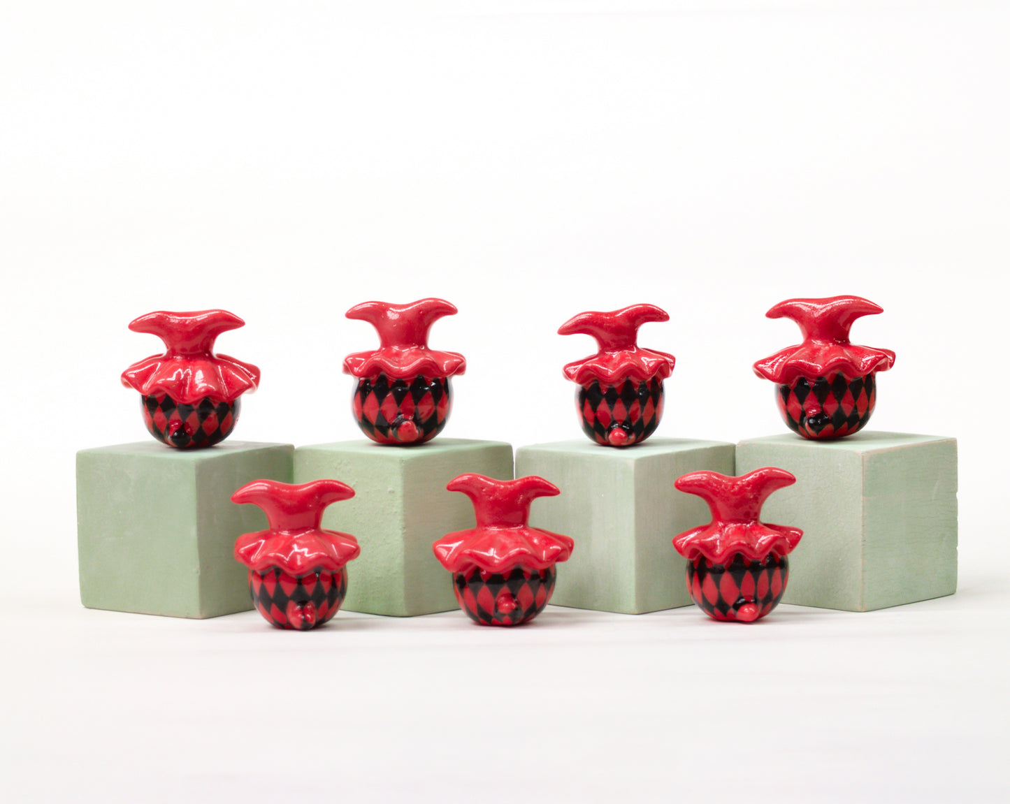 goatPIERROT Ceramic Art Toy [Buratino Arlekins, 3.75 cm tall, listed individually, Minor Flaws Collections]