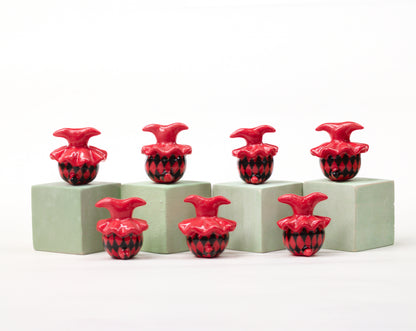 goatPIERROT Ceramic Art Toy [Buratino Arlekins, 3.75 cm tall, listed individually, Minor Flaws Collections]