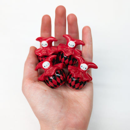 goatPIERROT Ceramic Art Toy [Buratino Arlekins, 3.75 cm tall, listed individually, Minor Flaws Collections]