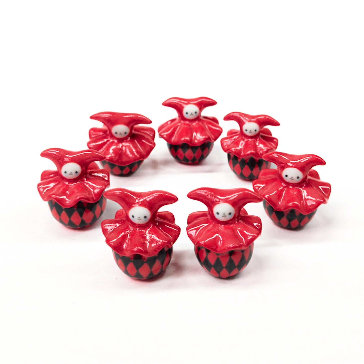 goatPIERROT Ceramic Art Toy [Buratino Arlekins, 3.75 cm tall, listed individually, Minor Flaws Collections]