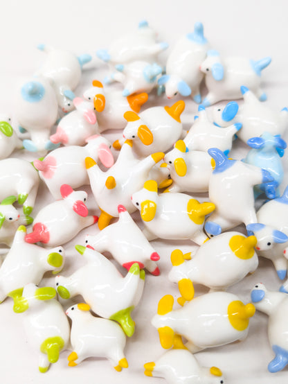 goatPIERROT Ceramic Art Toy [Porcelain Pupnubbin: Mystery color, choice of size and pose]