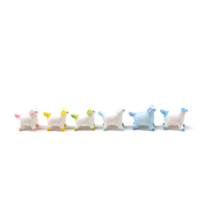 goatPIERROT Ceramic Art Toy [Porcelain Pupnubbin: Mystery color, choice of size and pose]