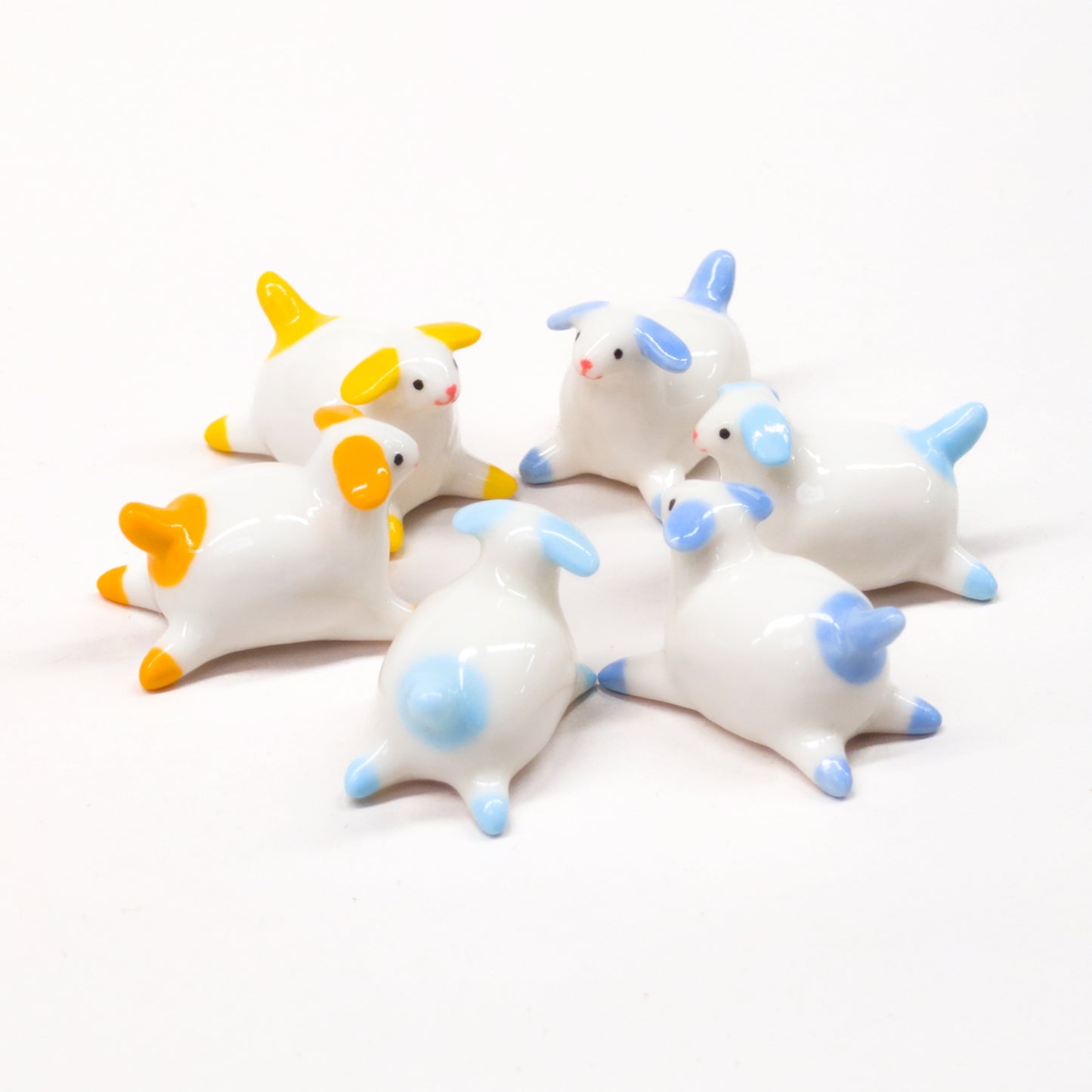 goatPIERROT Ceramic Art Toy [Porcelain Pupnubbin: Mystery color, choice of size and pose]