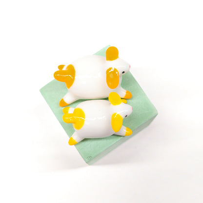 goatPIERROT Ceramic Art Toy [Porcelain Pupnubbin: Mystery color, choice of size and pose]