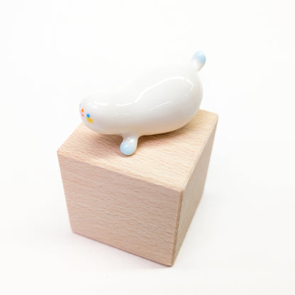 goatPIERROT Ceramic Art Toy [Frostbitten Snowblobs, 4 cm long, Listed Individually]