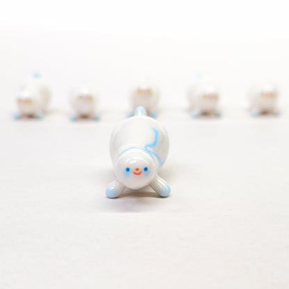 goatPIERROT Ceramic Art Toy [Frostbitten Snowblobs, 4 cm long, Listed Individually]