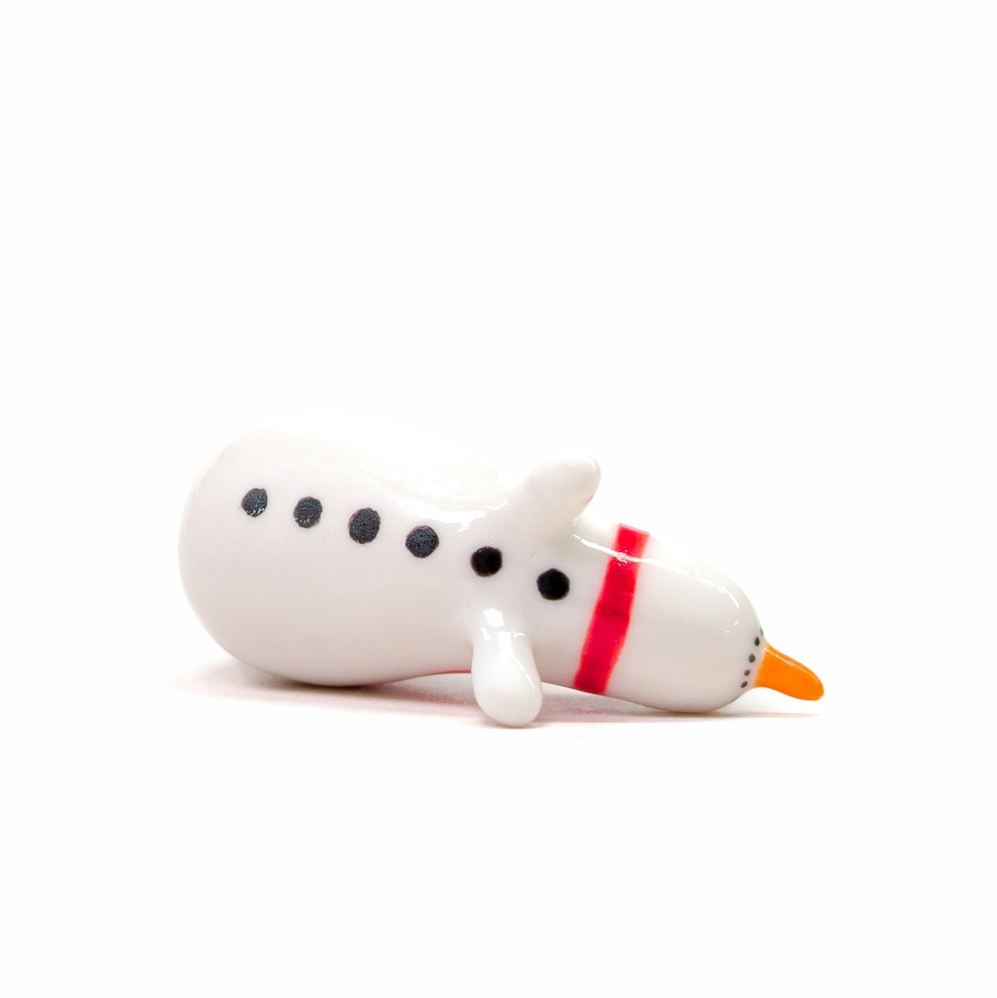 goatPIERROT Ceramic Art Toy [Snowblobmen with Top Hats, 4.5 cm long, Listed Individually]