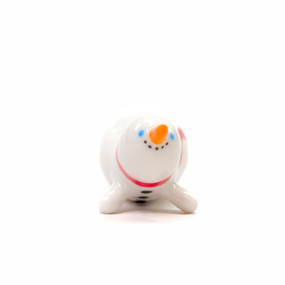 goatPIERROT Ceramic Art Toy [Snowblobmen with Top Hats, 4.5 cm long, Listed Individually]