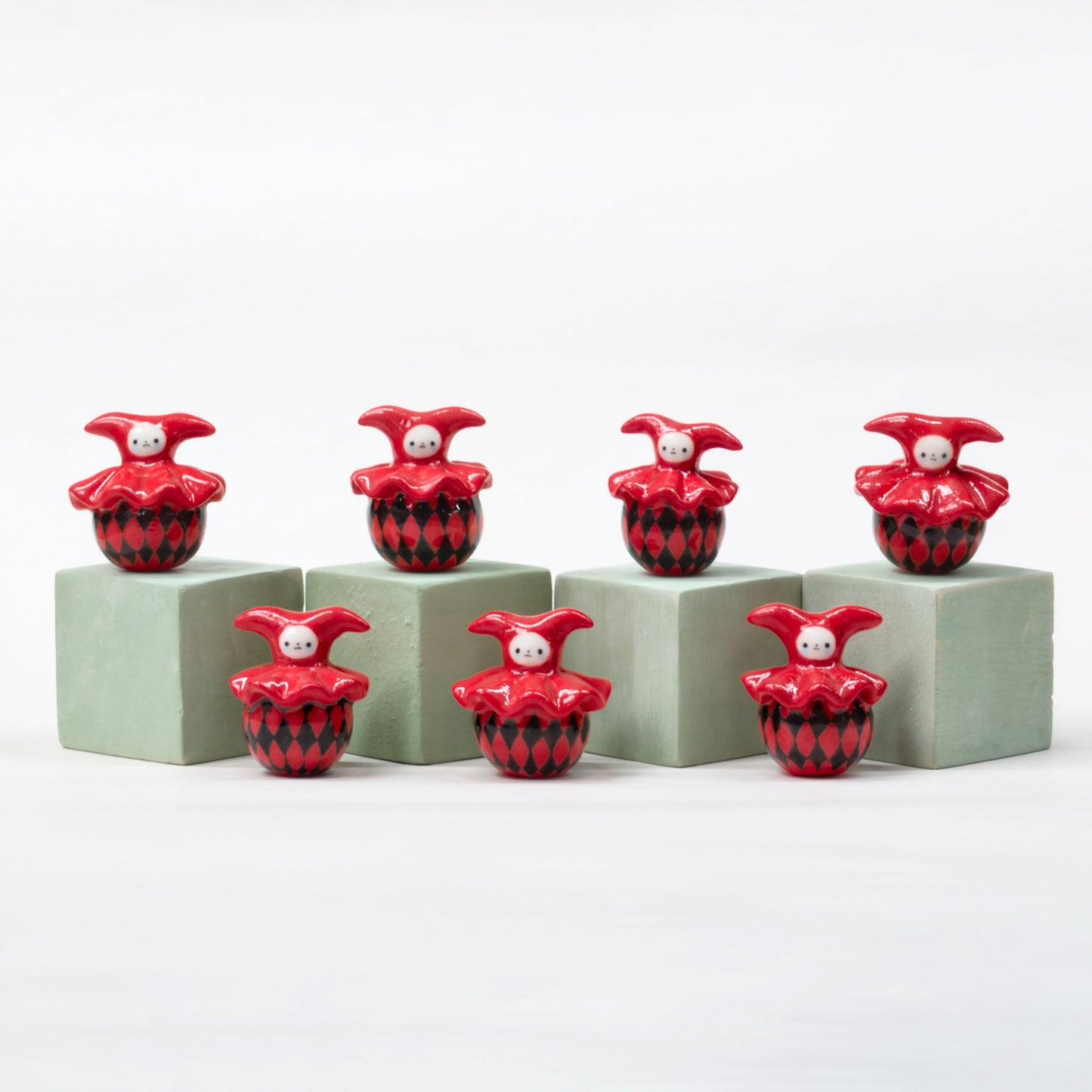 goatPIERROT Ceramic Art Toy [Buratino Arlekins, 3.75 cm tall, listed individually, Minor Flaws Collections]