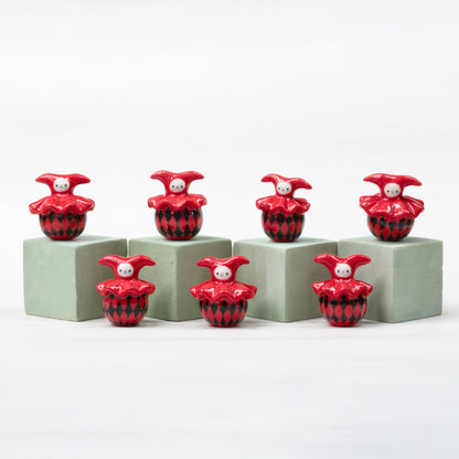 goatPIERROT Ceramic Art Toy [Buratino Arlekins, 3.75 cm tall, listed individually, Minor Flaws Collections]