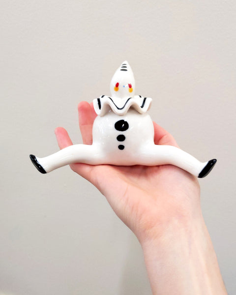 goatPIERROT Ceramic Art Toy [Tinybirdman 23.037: Mega Pierrot, Largest Yet]