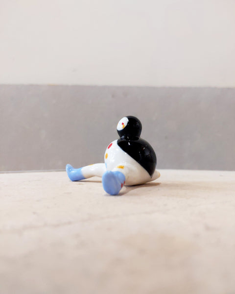 goatPIERROT Ceramic Art Toy [Tinybirdman 23.041: Stoplight Tailcoat]