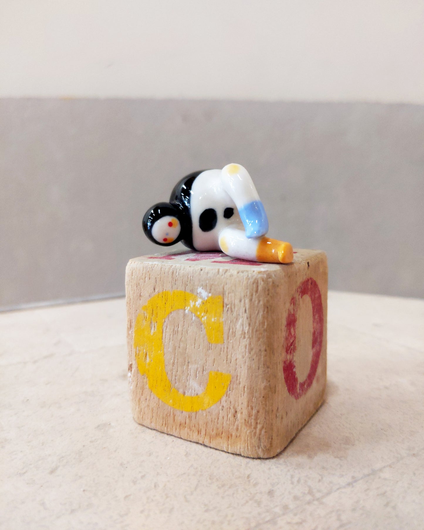goatPIERROT Ceramic Art Toy [Tinybirdman 23.043: Lounger]