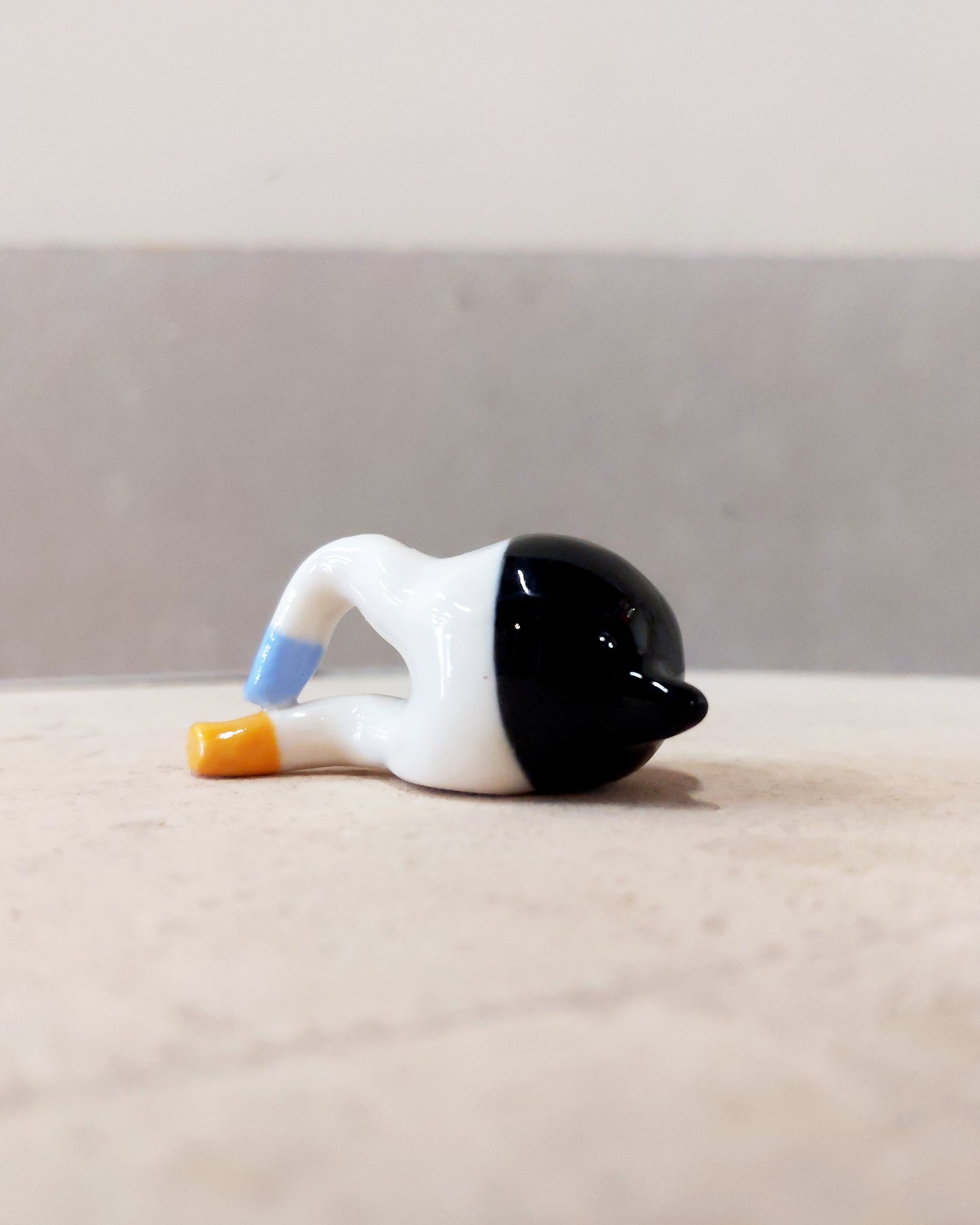 goatPIERROT Ceramic Art Toy [Tinybirdman 23.043: Lounger]