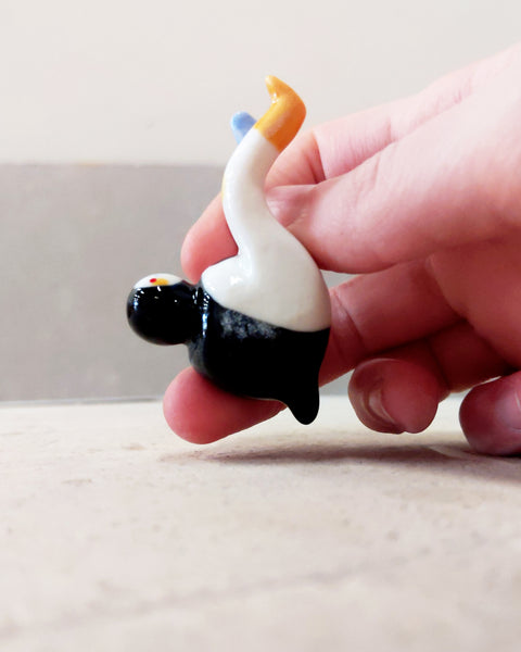 goatPIERROT Ceramic Art Toy [Tinybirdman 23.043: Lounger]