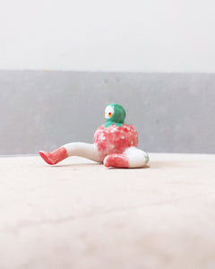 goatPIERROT Ceramic Art Toy [Tinybirdman 23.045: Strawberry]
