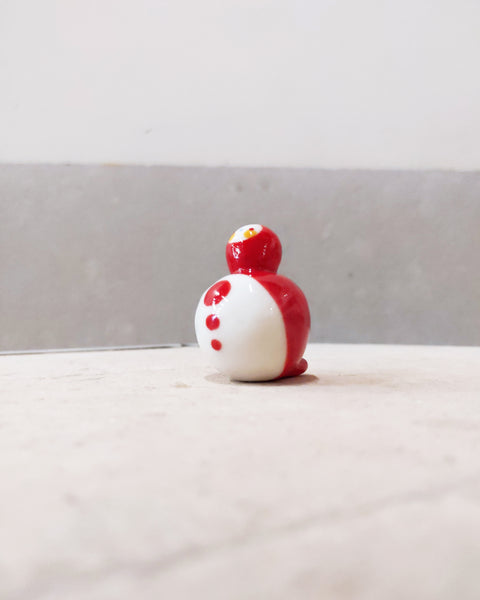 goatPIERROT Ceramic Art Toy [Birbauble BB23.075: Classic in Red]