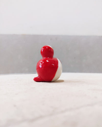 goatPIERROT Ceramic Art Toy [Birbauble BB23.075: Classic in Red]