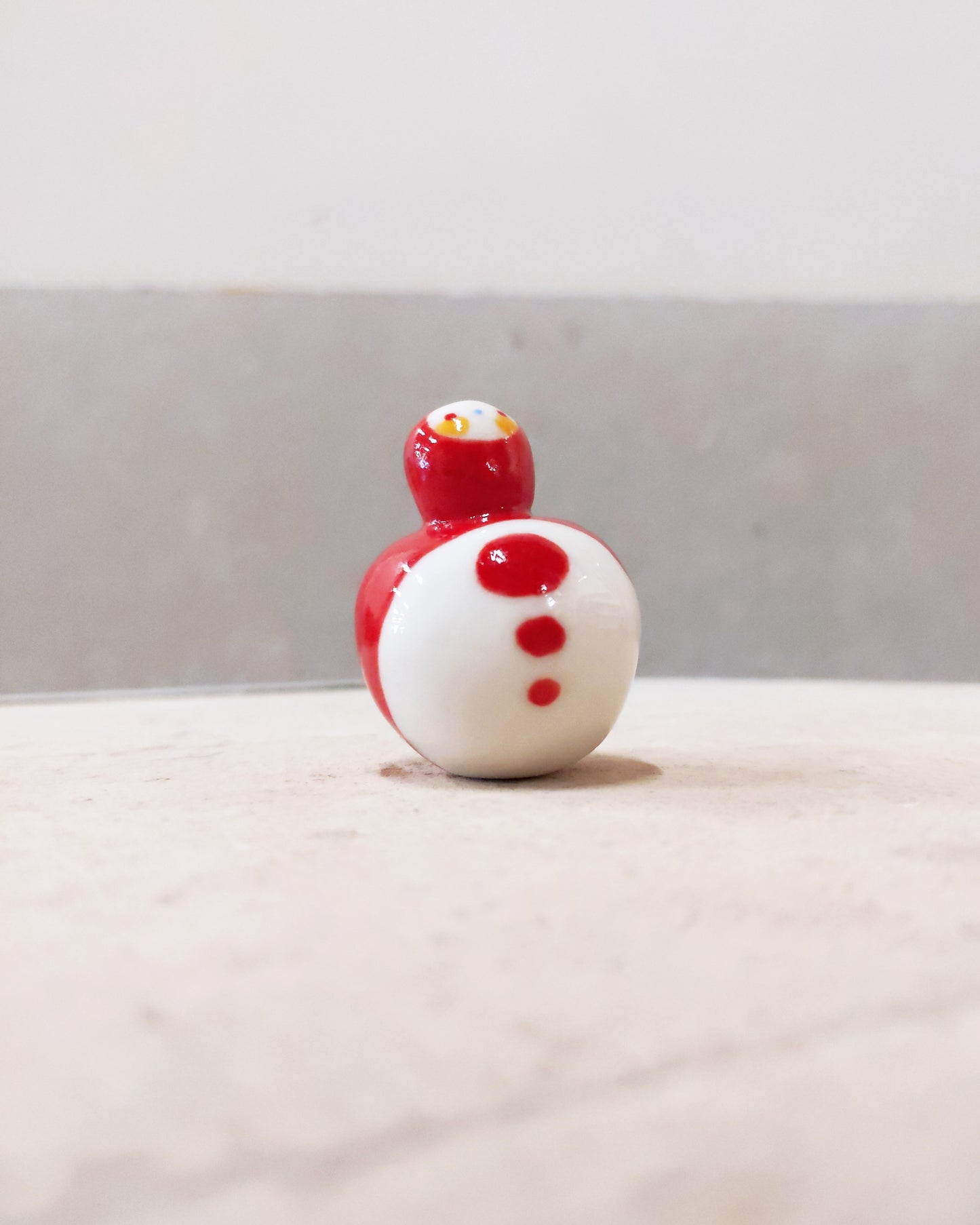 goatPIERROT Ceramic Art Toy [Birbauble BB23.075: Classic in Red]