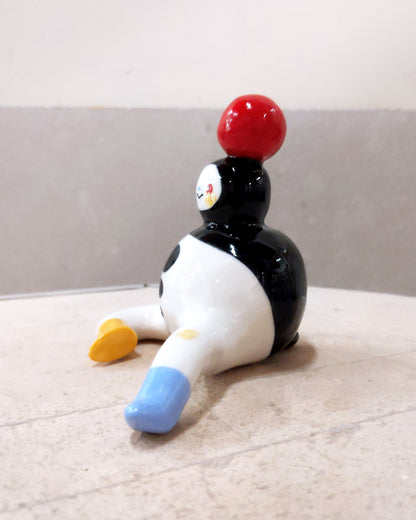 goatPIERROT Ceramic Art Toy [Tinybirdman 23.057: Juggler, 4" tall]