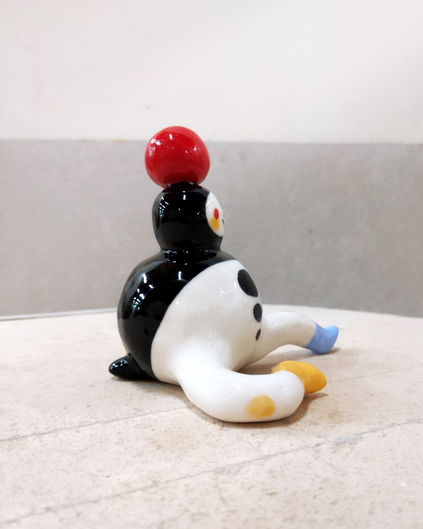 goatPIERROT Ceramic Art Toy [Tinybirdman 23.057: Juggler, 4" tall]