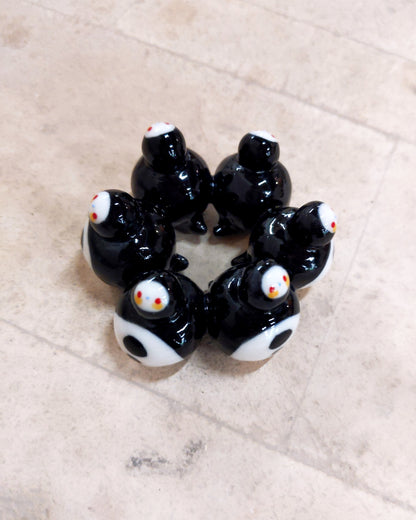 goatPIERROT Ceramic Art Toy [BB23.080: Birbauble Ringholder]