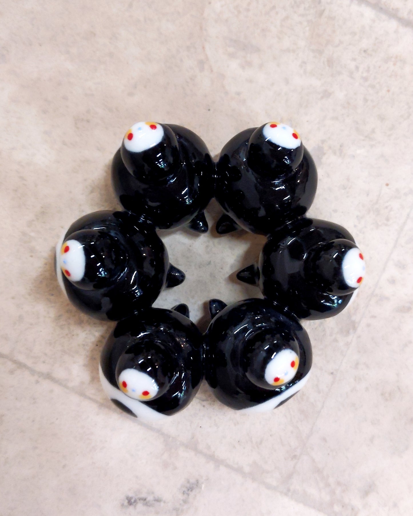 goatPIERROT Ceramic Art Toy [BB23.080: Birbauble Ringholder]