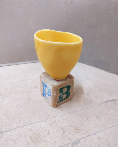 Buttercup [Porcelain with Pale Yellow Glaze, 2.5" tall]