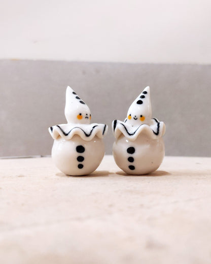 goatPIERROT Ceramic Art Toy [Birbuables BB23.081+082: Pierrot Duo, 1.9" tall]