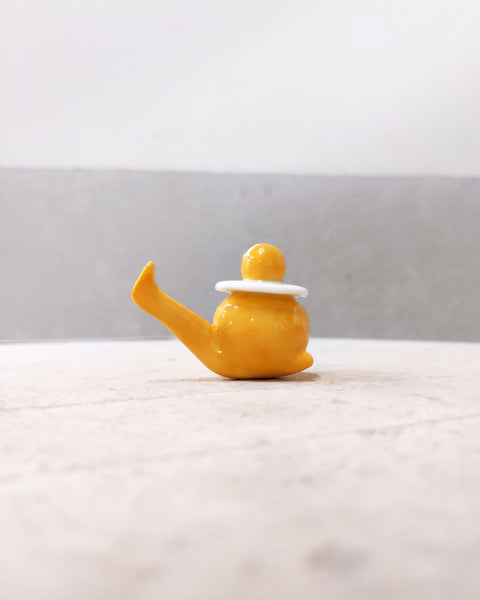 goatPIERROT Ceramic Art Toy [Tinybirdman 23.062:  Egg Pierrot, 1.4" tall]