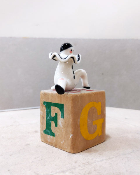 goatPIERROT Ceramic Art Toy [23.066: Pierrot Enfant, 1.65" tall]
