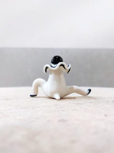 goatPIERROT Ceramic Art Toy [23.066: Pierrot Enfant, 1.65" tall]