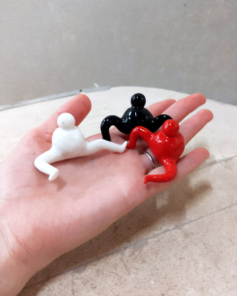 goatPIERROT Ceramic Art Toy [Tinybirdman 23.070-71: Mini Trio, 1.2" tall]