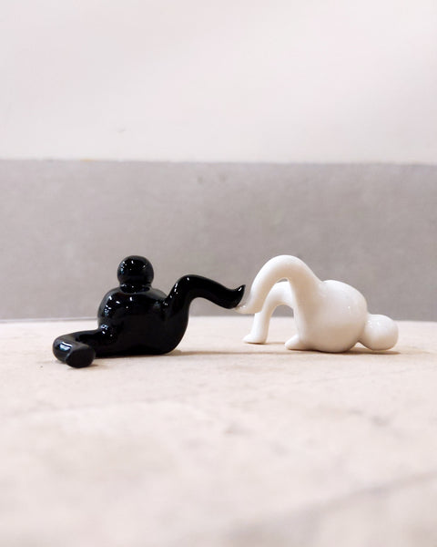 goatPIERROT Ceramic Art Toy [Tinybirdman 23.077 + 078: Mini Duo, 1.2" tall]