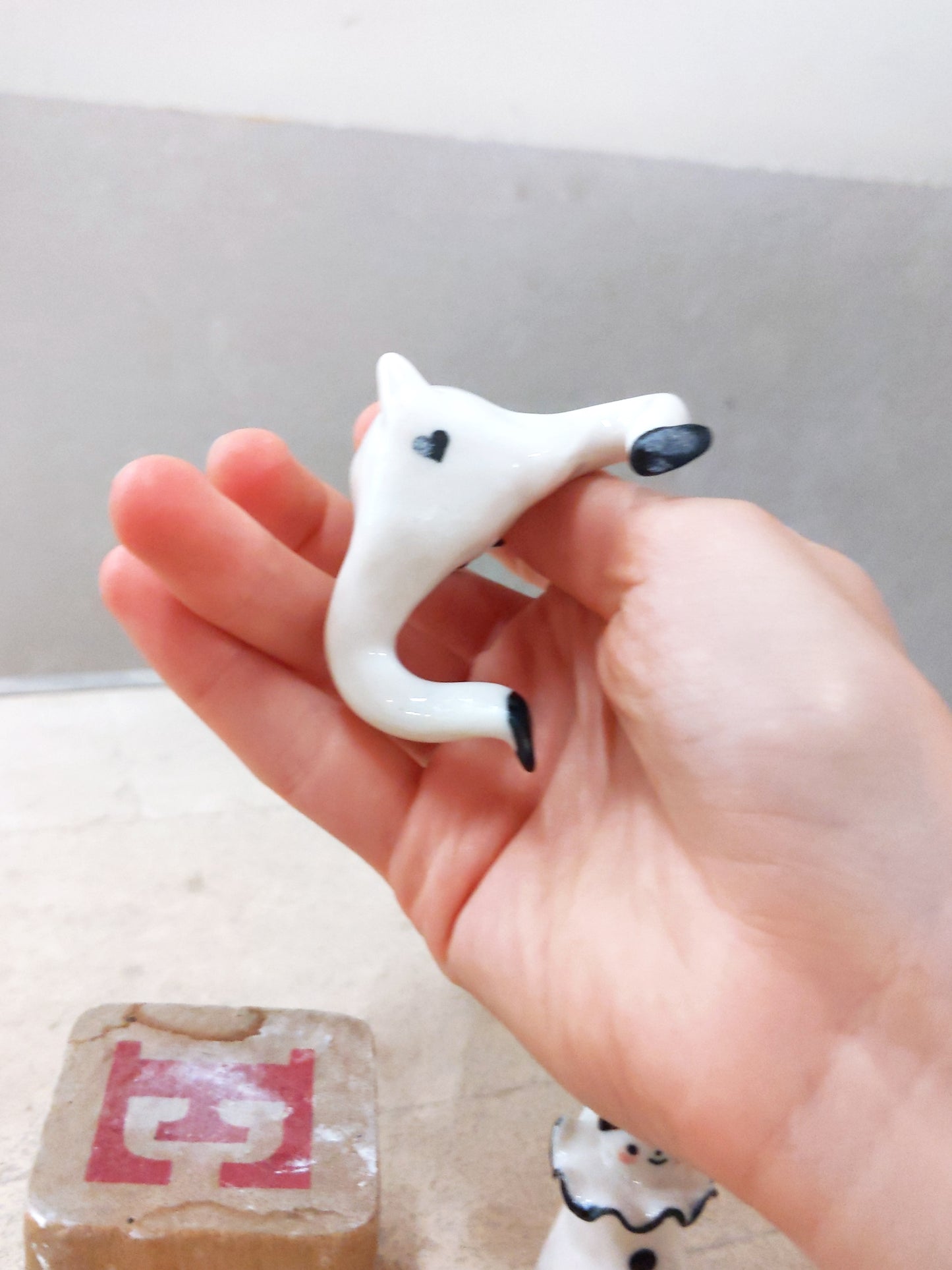 goatPIERROT Ceramic Art Toy [23.099+100: Pierrot Enfant Duo, 2.25"-2.5" tall]