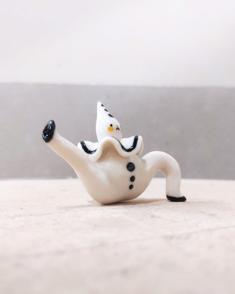 goatPIERROT Ceramic Art Toy [23.082: Pierrot Tinybirdman, 1.75" tall]